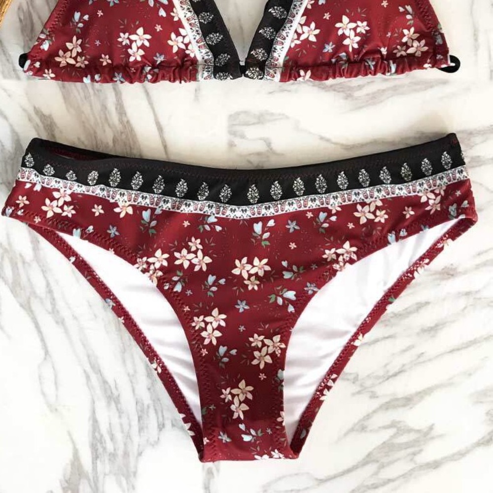 Patterned Bikini Bottoms